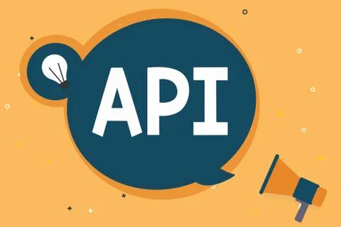 Handwriting text Api. Concept meaning Tools for building software Computer 스톡 일러스트