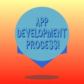 Handwriting text App Development Process. Concept meaning prediction of upcoming Stock Illustration