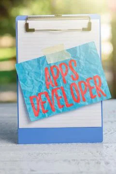 Handwriting text Apps Developer. Word for Graphic artist Software Programmer and Photos