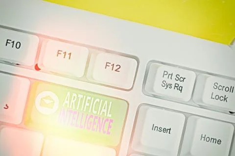 Handwriting text Artificial Intelligence. Concept meaning Machine copy Cognitive Stock Photos