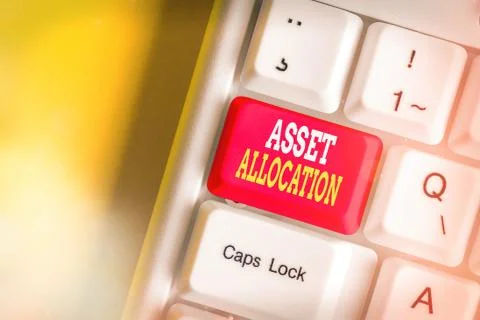 Handwriting text Asset Allocation. Concept meaning proportion and implementation Stock Photos