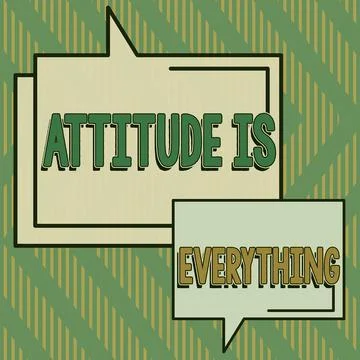 Handwriting text Attitude Is Everything. Word Written on Positive Outlook is  Stock Illustration