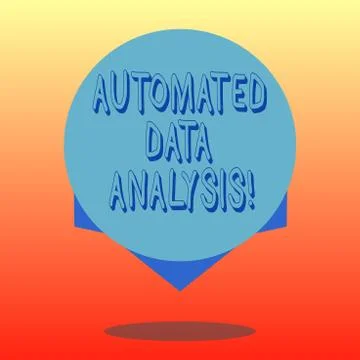 Handwriting text Automated Data Analysis. Concept meaning Asking someone if got Stock Illustration