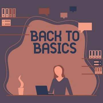 Handwriting text Back To Basics. Internet Concept Return simple things Stock Illustration