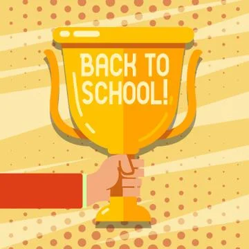 Handwriting text Back To School. Concept meaning Return to class first day of イラスト素材