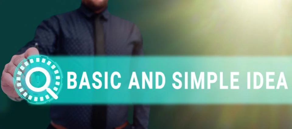 Handwriting text Basic And Simple Idea. Internet Concept Plain Mental Images or Stock Photos