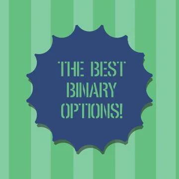 Handwriting text The Best Binary Options. Concept meaning Great financial option Illustrazione stock