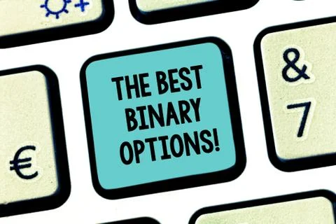Handwriting text The Best Binary Options. Concept meaning Great financial option Stock Photos