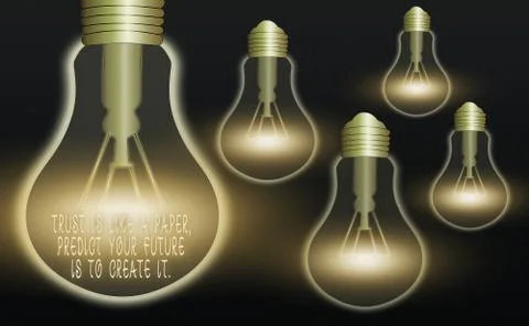 Handwriting text The Best Way To Predict Your Future Is To Create It.. Concept Stock Illustration