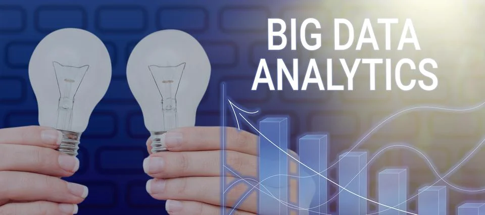 Handwriting text Big Data AnalyticsThe process of examining large and varied Stock Photos