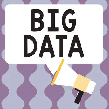 Handwriting text Big Data. Business idea sets that so complex that traditional 스톡 일러스트