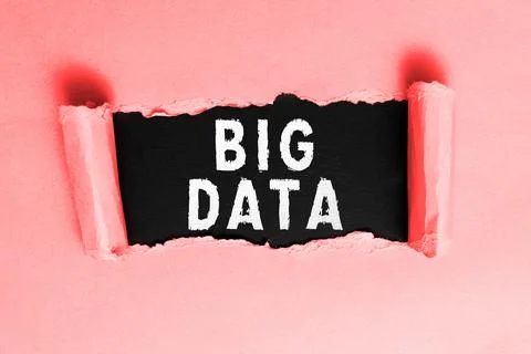 Handwriting text Big Data. Business approach sets that so complex that Stock Photos