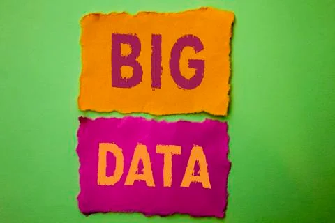 Handwriting text Big Data. Concept meaning Huge Data Information Technology C 写真素材