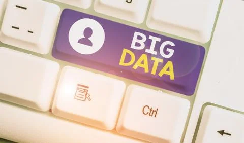 Handwriting text Big Data. Concept meaning sets that so complex that traditional Stock Photos