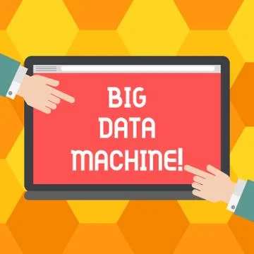 Handwriting text Big Data Machine. Concept meaning describes any voluminous イラスト素材