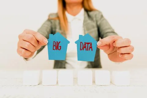Handwriting text Big Data. Word for sets that so complex that traditional Stock Photos