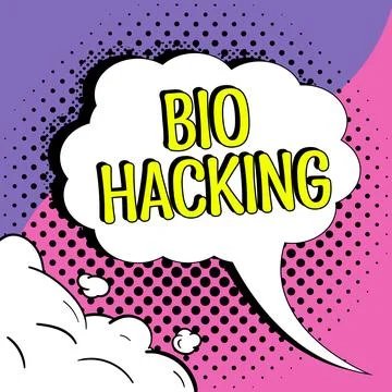 Handwriting text Bio Hacking. Concept meaning exploiting genetic material Stock Illustration