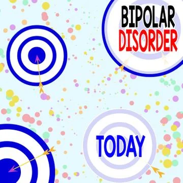 Handwriting text Bipolar Disorder. Concept meaning mental illness that brings Stock-Illustration