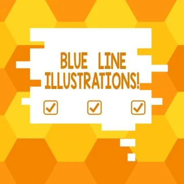 Handwriting text Blue Line Illustrations. Concept meaning investing in building Ilustración de archivo