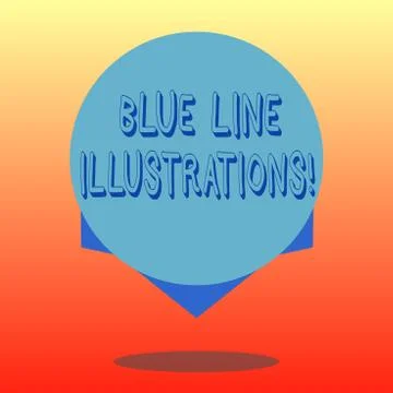 Handwriting text Blue Line Illustrations. Concept meaning investing in building Ilustración de archivo