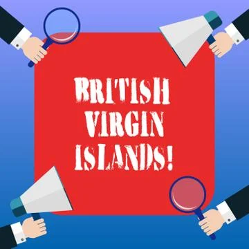 Handwriting text British Virgin Islands. Concept meaning British Overseas Stock-Illustration