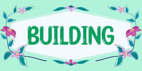 Handwriting text Building. Internet Concept something that produces good results Ilustración de archivo