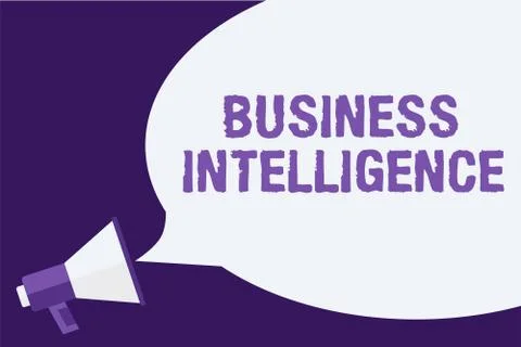 Handwriting text Business Intelligence. Concept meaning Best Practice of Illustrazione stock