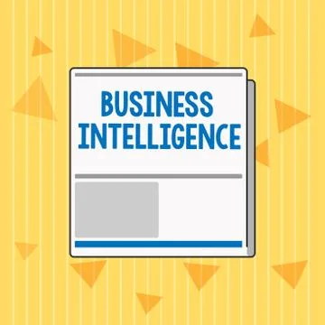 Handwriting text Business Intelligence. Concept meaning Best Practice of Illustrazione stock