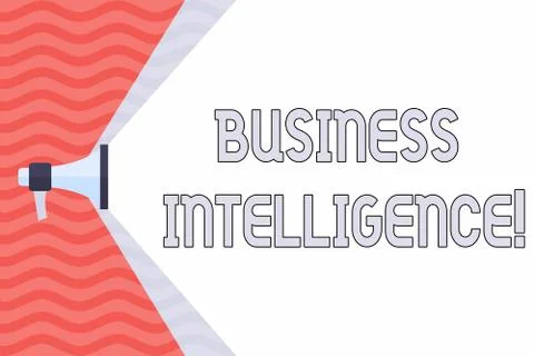 Handwriting text Business Intelligence. Concept meaning strategies and Stockillustratie