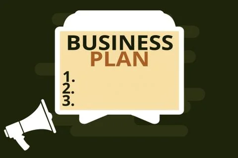 Handwriting text Business Plan. Concept meaning Structural Strategy Goals and Stock Illustration