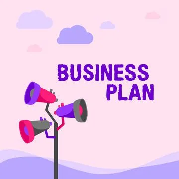 Handwriting text Business Plan. Internet Concept Structural Strategy Goals and Stock Illustration