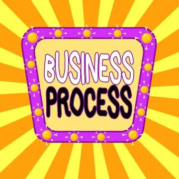Handwriting text Business Process. Concept meaning implemented to accomplish a イラスト素材