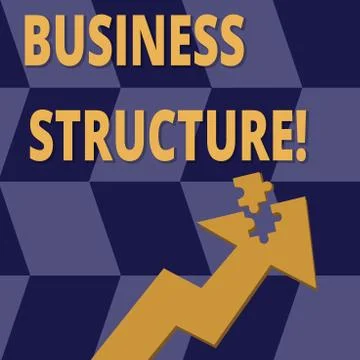 Handwriting text Business Structure. Concept meaning Organization framework that Stock Illustration