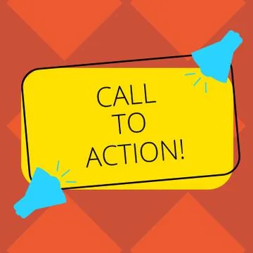 Handwriting text Call To Action. Concept meaning Encourage Decision Move to イラスト素材