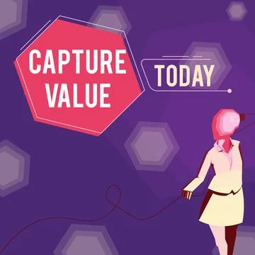 Handwriting text Capture Value. Business concept Customer Relationship Satisfy 스톡 일러스트