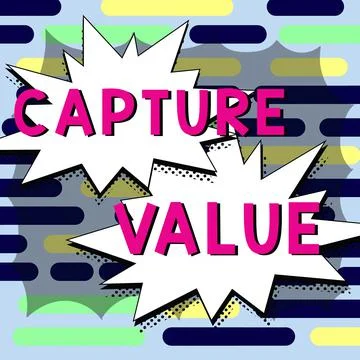 Handwriting text Capture Value. Internet Concept Customer Relationship Satisfy 스톡 일러스트