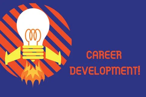 Handwriting text Career Development. Concept meaning Lifelong learning Improving 스톡 일러스트