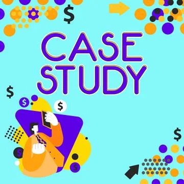 Handwriting text Case Study. Business concept A subject matter to be discussed Illustrazione stock