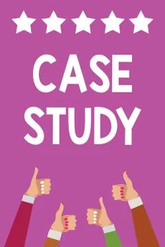 Handwriting text Case Study. Concept meaning A subject matter to be discussed Stock Illustration