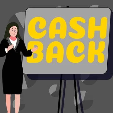 Handwriting text Cash Back. Concept meaning incentive offered buyers certain Stock Illustration