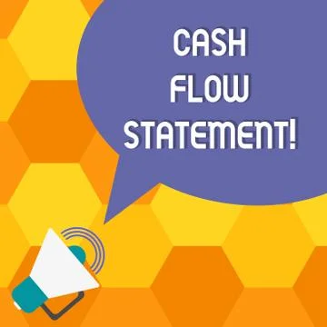 Handwriting text Cash Flow Statement. Concept meaning financial measures cash Stock Illustration