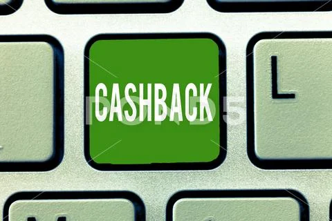 Handwriting text Cashback. Concept meaning incentive offered to buyers certain Stock Photos
