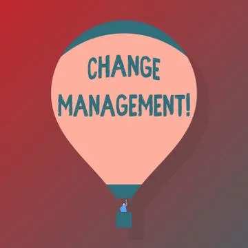 Handwriting text Change Management. Concept meaning replace leaderships or Stock Illustration