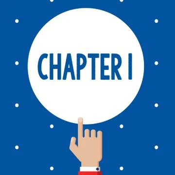 Handwriting text Chapter 1. Concept meaning Start od book project storytelling Stock Illustration