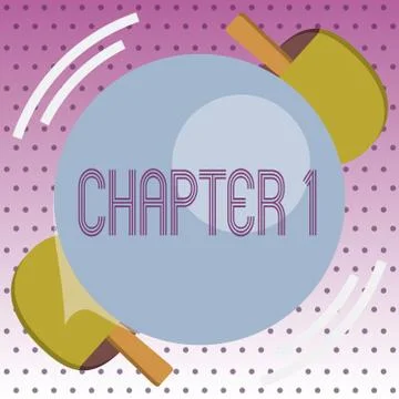 Handwriting text Chapter 1. Concept meaning Start od book project storytelling Stock Illustration