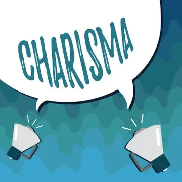 Handwriting text Charisma. Concept meaning compelling attractiveness or charm Illustrazione stock