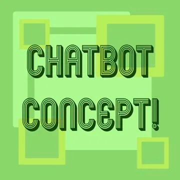Handwriting text Chatbot Concept. Concept meaning Virtual assistant artificial Ilustración de archivo