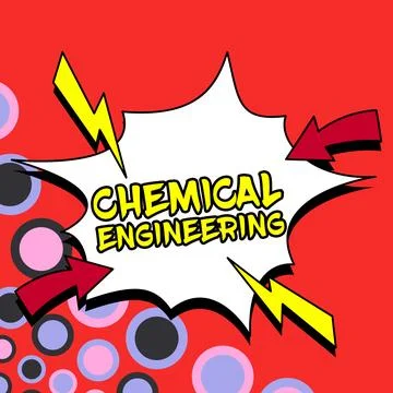 Handwriting text Chemical Engineering. Concept meaning developing things dealing Illustrazione stock