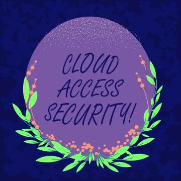 Handwriting text Cloud Access Security. Concept meaning protect cloudbased Stock Illustration