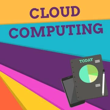 Handwriting text Cloud Computing. Concept meaning use a network of remote Stock Illustration